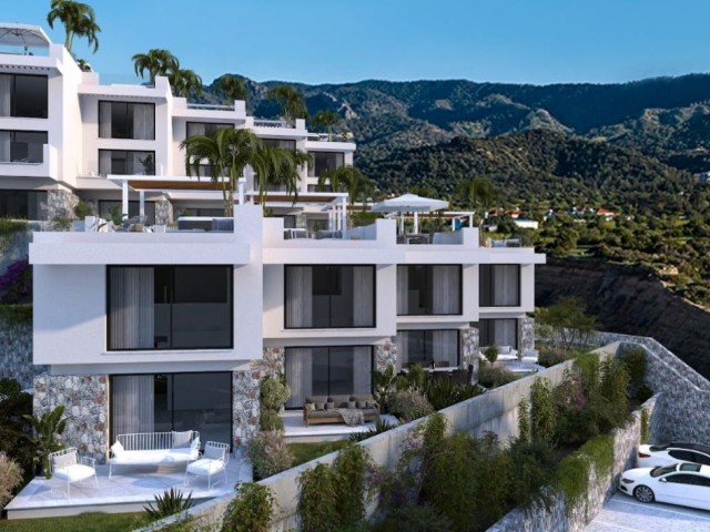 Penthouse zum Verkauf mit Garten in Kyrenia 2+1