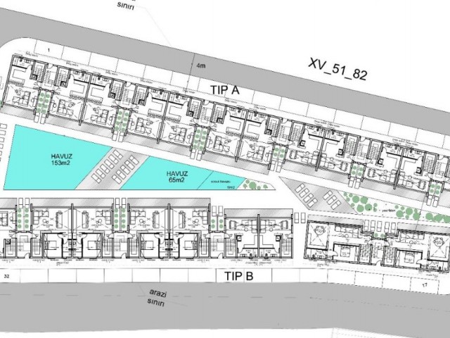 İskele Long Beach’de satılık 1 + 1 daire