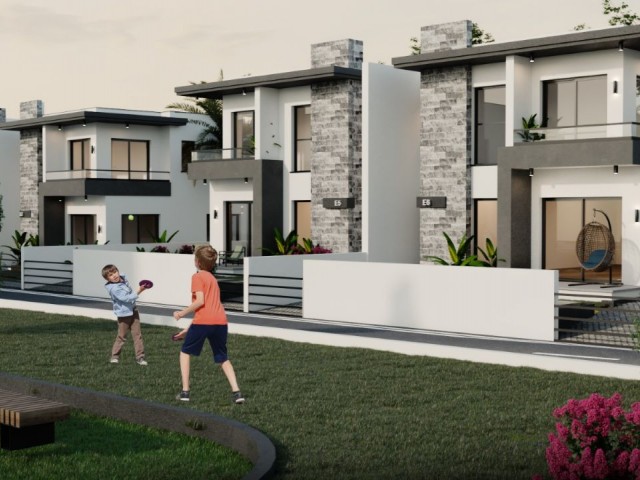 Kyrenia Yeşiltepe 3+1 Duplex Twin Villa for Sale