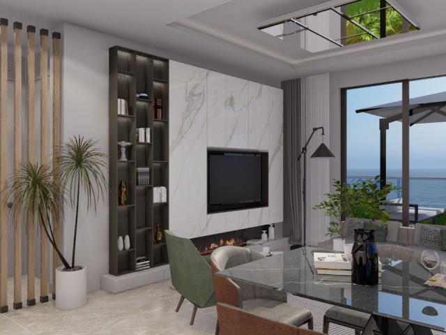 İskele Long Beach 3+1 Satılık Penthouse