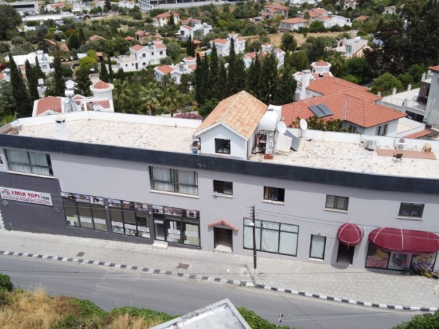 110 meter 2 shop 100 meter 2 2 + 1 apartment with fireplace and half building for sale with roof terrace ** 