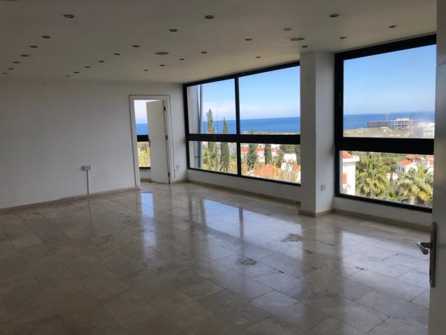 Halbgebäude zum Verkauf komplett mit ununterbrochenem Meerblick in chatalköy 110 metre2 Geschäft 100 metre2 halbgebäude zum Verkauf mit Kamin 2 + 1 Wohnung und Dachterrasse ** 