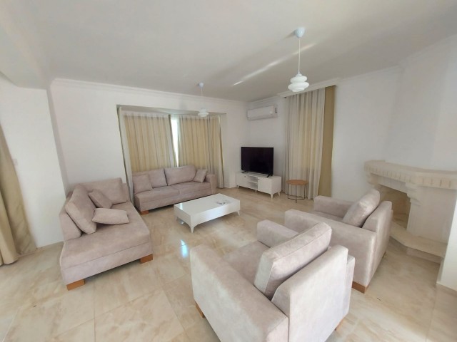 Villa for rent in Alsancak with sea view pool 3+1 zero luxury furnished 3 bathrooms 