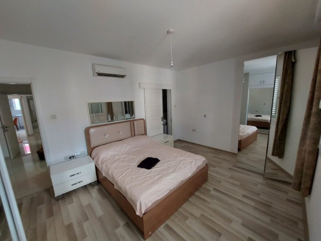 3+1 furnished luxury flat for rent in a secure complex with a communal pool in the center of Kyrenia