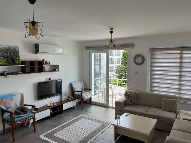 Furnished 3+1 flat for sale in a centrally located building with elevator in Kyrenia