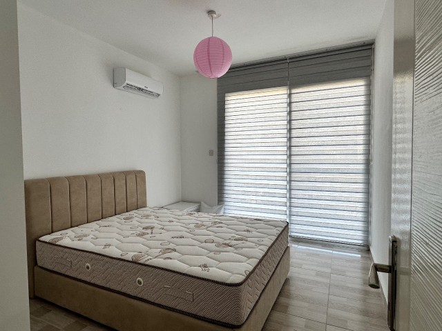 Furnished 2+1 flat for rent on Merit Crystal Hotel road in Alsancak