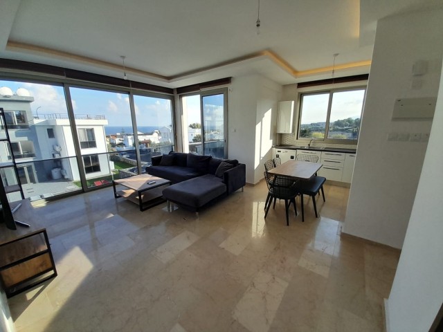 Furnished 2+1 flat for rent in a complex with a shared pool next to Chamada hotel in Çatalköy