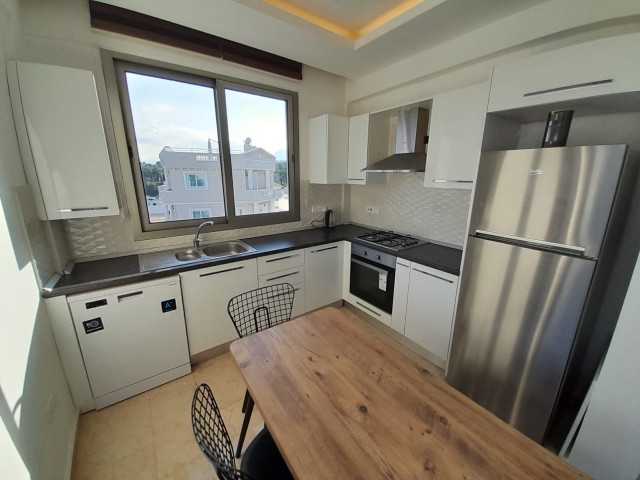 Furnished 2+1 flat for rent in a complex with a shared pool next to Chamada hotel in Çatalköy
