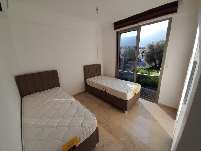 Furnished 2+1 flat for rent in a complex with a shared pool next to Chamada hotel in Çatalköy