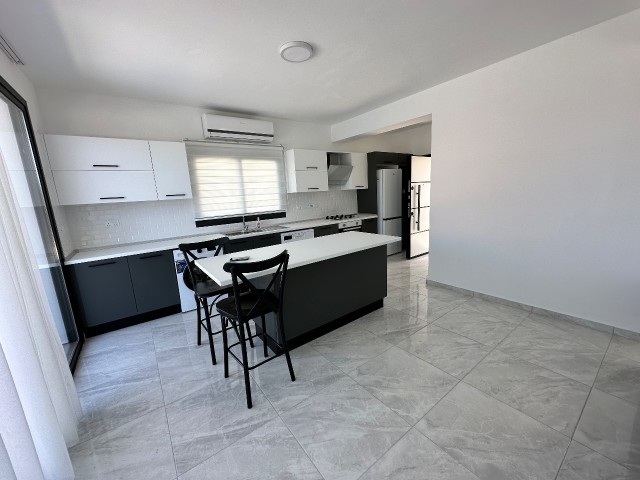 3+1 brand new villa with pool, 3 bathrooms, for sale in Karşıyaka, close to the main road, on the sea side (unfurnished).