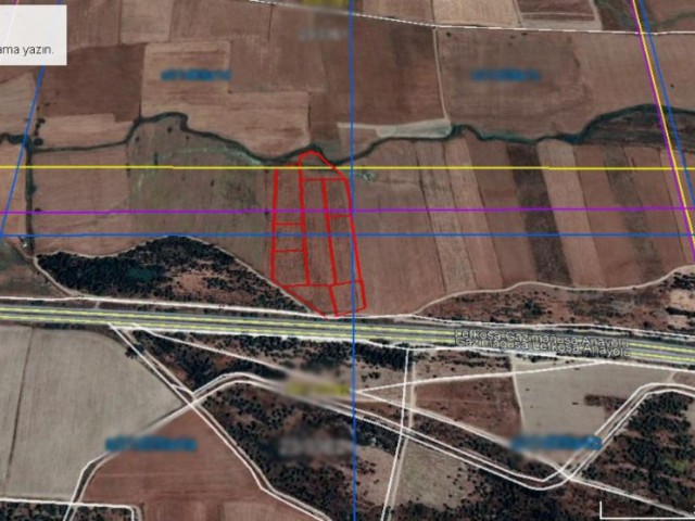Mağusa Turunçlu Kavşağında 26 dönüm imarlı arazi 