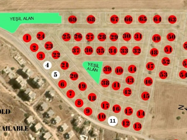 Land Plots for Sale in North Cyprus Iskele Bosphorus Dec ** 