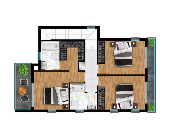 3 + 1 VILLA PROJEKT IN ALSANCAK MERIT HOTELS ** 