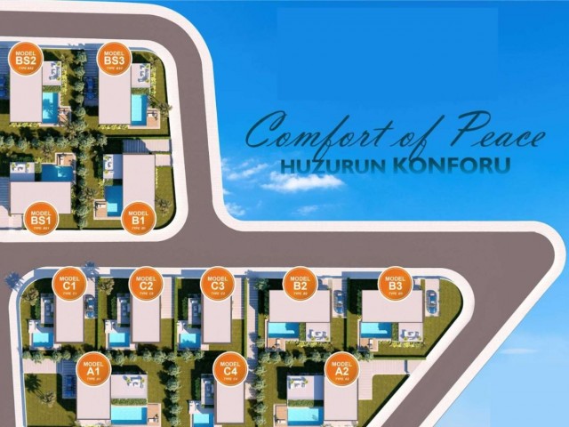 3+1 Villa Projekt Zum Verkauf In Famagusta New Bosporus ** 