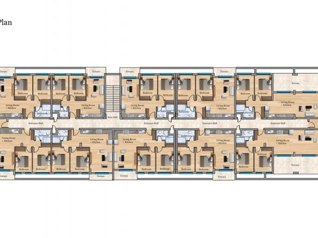 Mağusa Yeni Boğaziçi Bölgesinde Dükkan, 1+1, 2+1 Konut ve 3+1 Villa Projesi