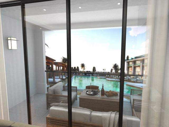 2 + 1 Duplex Apartment with Pool on the Beach in Kyrenia Lapta ** 