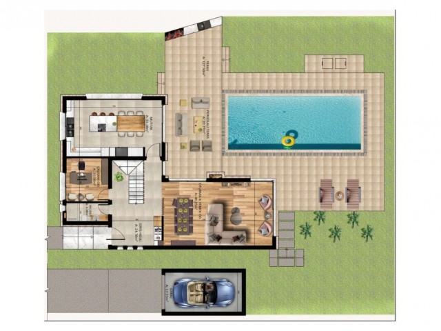 Alsancak Da 4+1 Villa Project with Pool