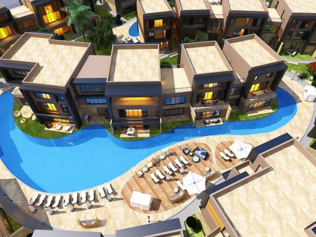 آپارتمان 3+1 لوفت برای فروش در یک مجتمع، 200 متر از دریا و 10 دقیقه تا مرکز شهر در گیرنه
