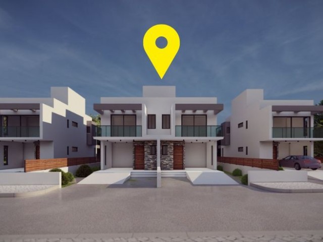 3+1 Twin Villa For Sale With Special Prices For Launch In The Girne Karsiyaka Region