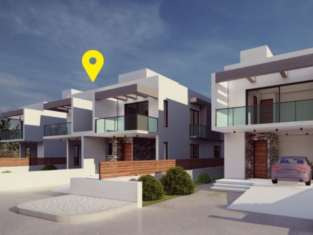 3+1 Twin Villa For Sale With Special Prices For Launch In The Girne Karsiyaka Region