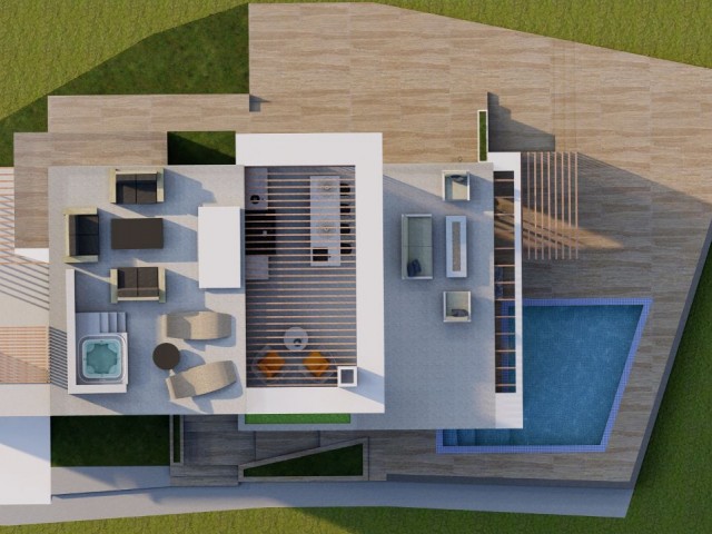 Luxury 2+1, 3+1 Villa Project in Iskele Boğaztepe Region