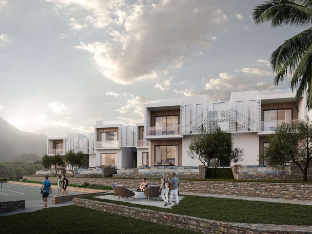 Luxuriöses 1+1-, 2+1-Wohnprojekt in der Region Girne Karşıyaka