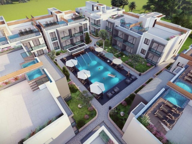 2+1, 3+1 New Housing Project with Pool in Alsancak, Kyrenia