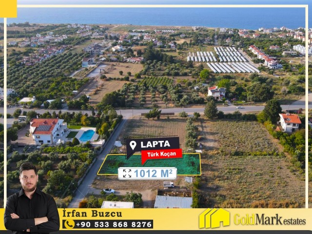 1012 m2 land with Turkish title for sale in Lapta