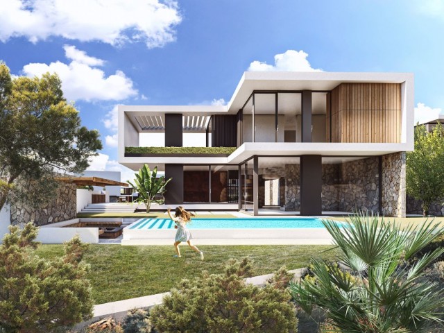 4+1 Villa with Modern Pool in Kyrenia Çatalköy Region