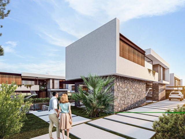 4+1 Villa mit modernem Pool in der Region Kyrenia Çatalköy