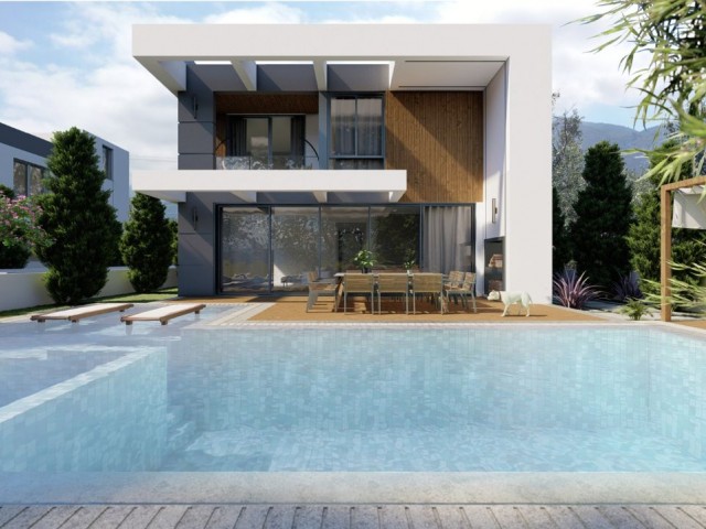 Luxury 3+1 Villa with Pool and Roof Terrace in Kyrenia Ozanköy Region