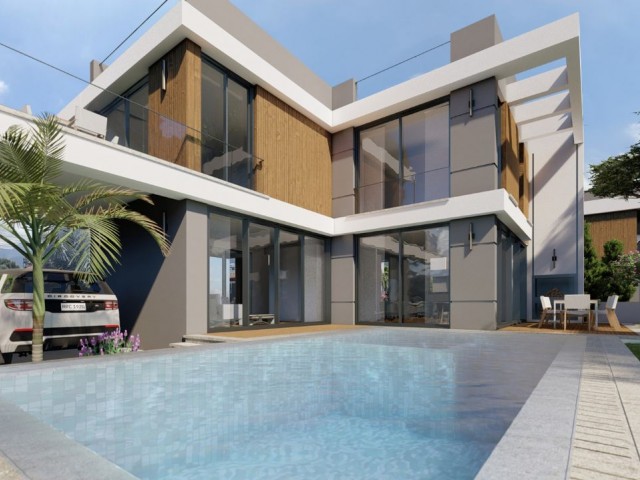 Luxury 3+1 Villa with Pool and Roof Terrace in Kyrenia Ozanköy Region