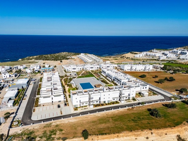 1+1 Loft-Penthouse zum Verkauf in Kyrenia Bahçeler, mit Öko-Gesundheitssystem, 100 m vom Meer und Meerblick entfernt