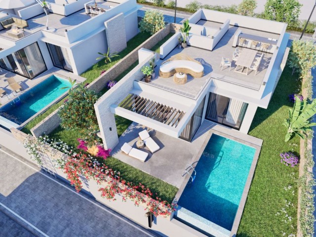 3+1 Villa with Pool in Kyrenia Esentepe Region