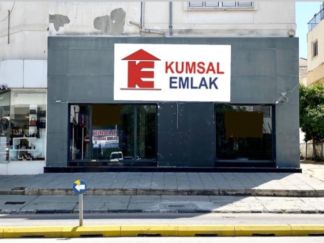 LEFKOŞA/DEREBOYU ANA CADDE ÜZERİNDE 220 M2 BODRUMLU KİRALIK MAĞAZA