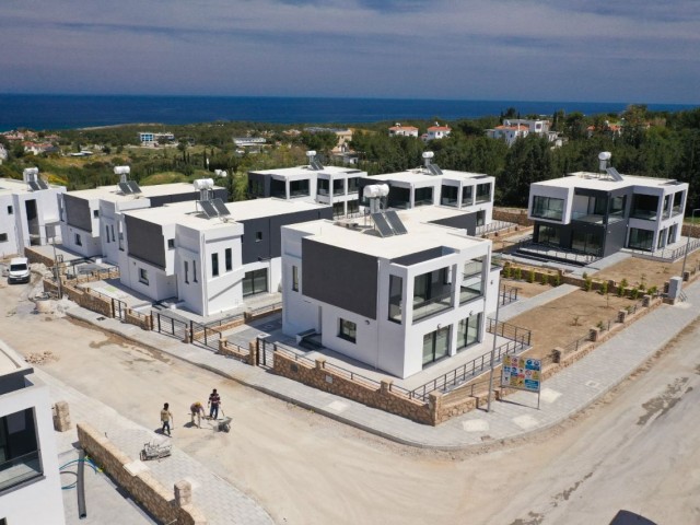 Girne Çatalköy'de Muhteşem Manzaralı Satılık modern villalar