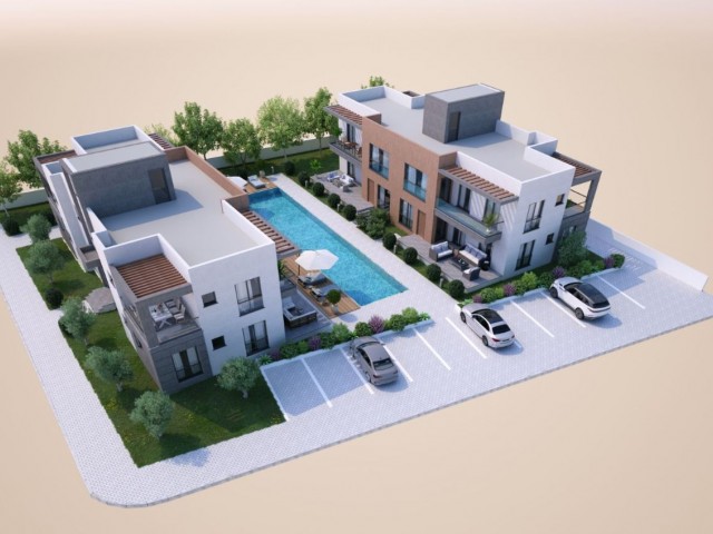 Modern Designed 3+1 & 2+1 flats for sale in Kyrenia, Alsancak