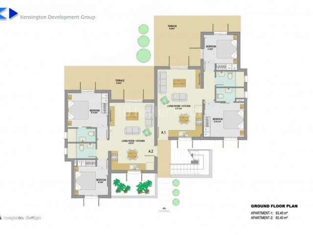 2+1 Wohnung zum Verkauf in Esentepe