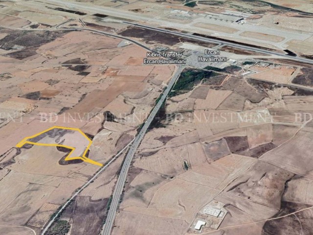 Project Approved 50.630 m² Land at 1.5 Km Distance to Ercan Airport