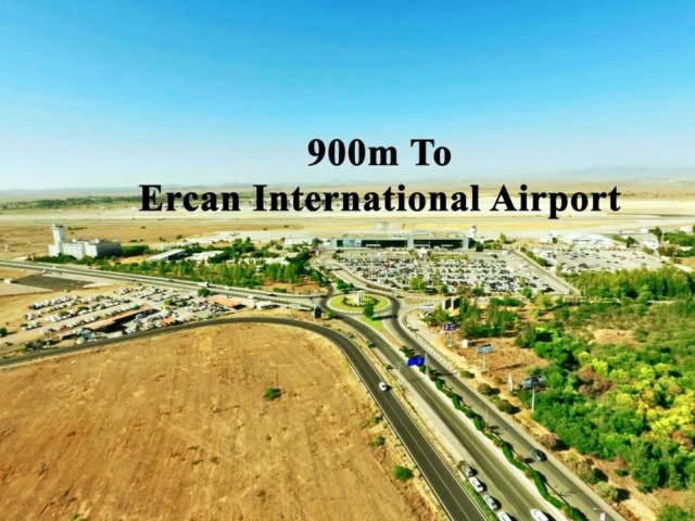 Ercan Havalimanına 900 Metre Mesafede ve Fasıl-96 İmarlı Arsa