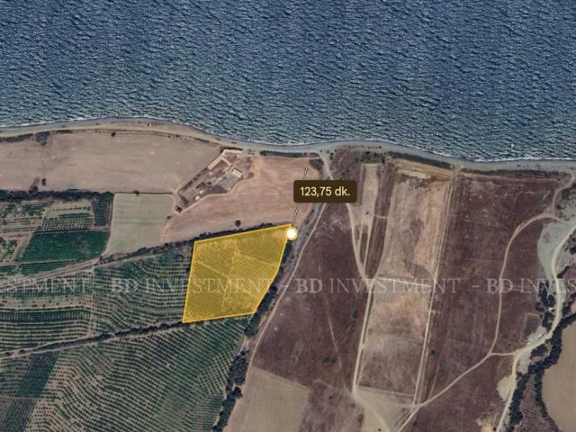 Grundstück mit der Zoneneinteilung Fasıl-96, 120 Meter vom Strand Gaziveren entfernt