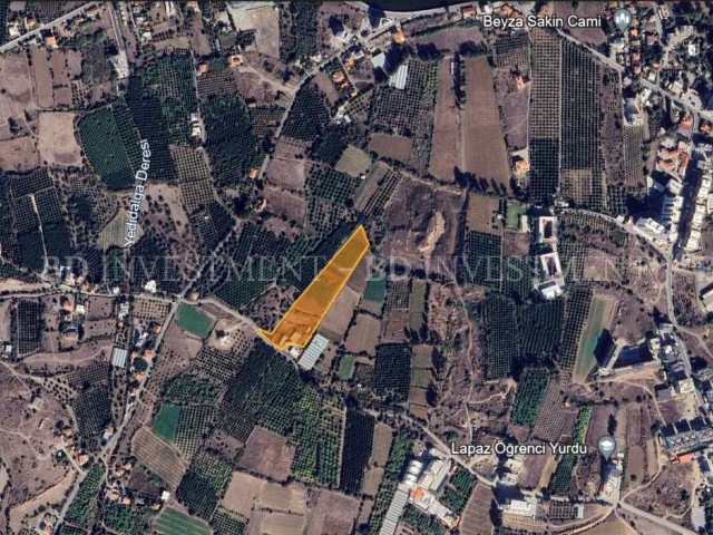 Land with Fasıl-96 Zoning Zone in Gemikonağı, 400 Meters from the Sea