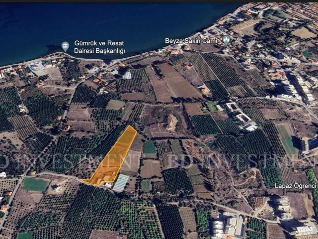 Земельный участок с зоной зонирования Фасыл-96 в Гемиконагы, в 400 метрах от моря