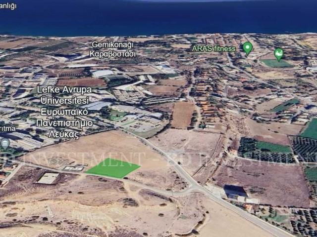 Land with 48 Flats Project, 100 Meters from the European University of Lefke