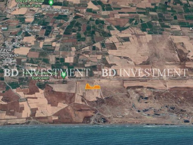 7296 m² Land in Güzelyurt, 400 Meters to the Beach