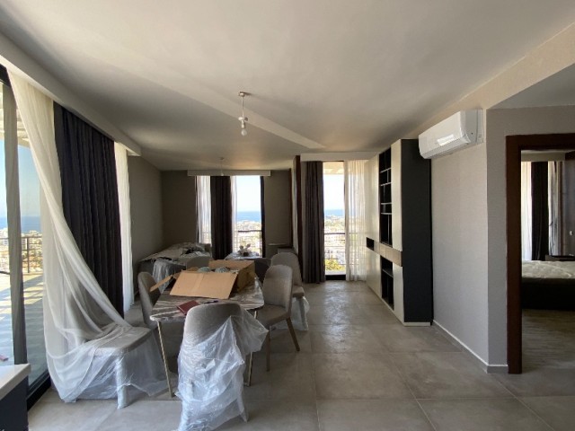 ULTRA LUXURIOUS DUBLEX PENTHOUSE FOR SALE IN KYRENIA WITH  MOUNTAIN AND SEA VIEW AND PRIVATE MASTER BEDROOM FLOOR