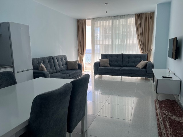 Abelia Residence Iskele 1+1 Flat for Rent with Bosphorus Sea View