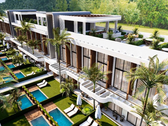 Smart Home Concept 2+1 Wohnungen zum Verkauf in der Gegend von Iskele Long Beach auf Zypern
