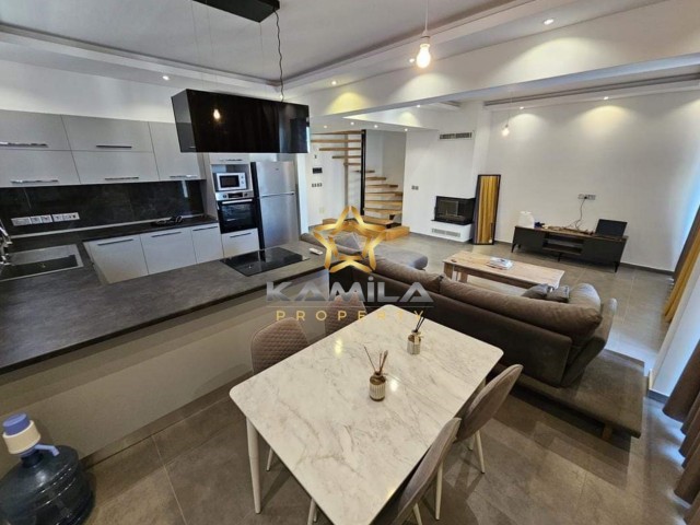 3+1 Luxus-Penthouse zur Miete im Zentrum von Kyrenia