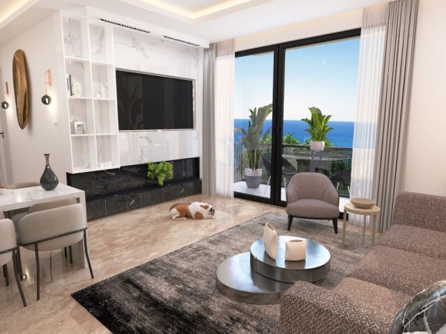 2+1 FLATS FOR SALE IN İSKELE LONG BEACH AREA ** 